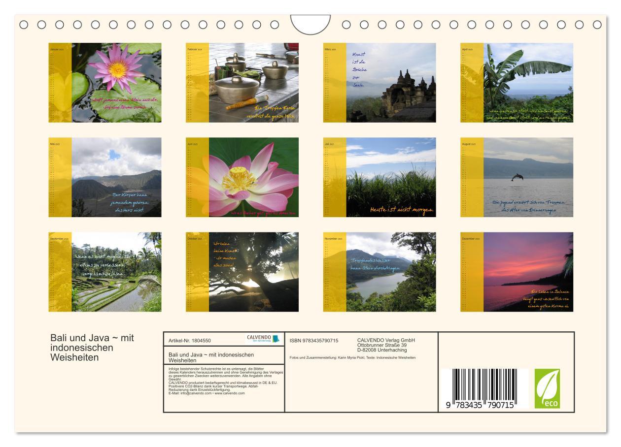 Bild: 9783435790715 | Bali und Java ~ mit indonesischen Weisheiten (Wandkalender 2025 DIN...