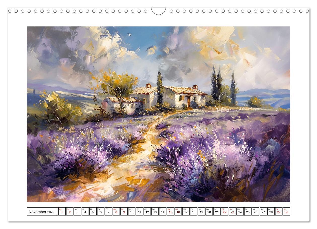 Bild: 9783457139493 | Toskana bis Provence (Wandkalender 2025 DIN A3 quer), CALVENDO...