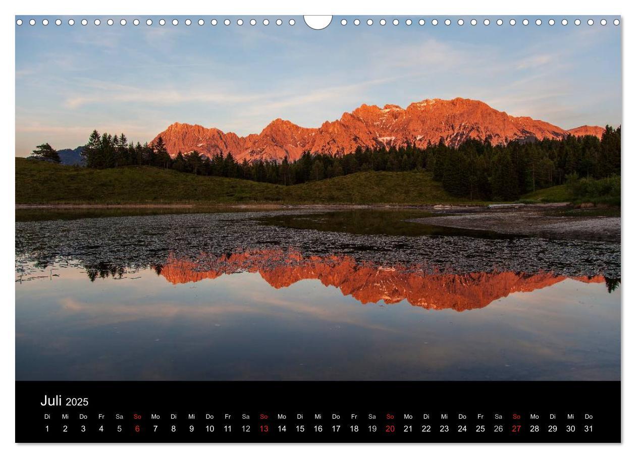 Bild: 9783435611836 | Bergblicke - Elmau (Wandkalender 2025 DIN A3 quer), CALVENDO...