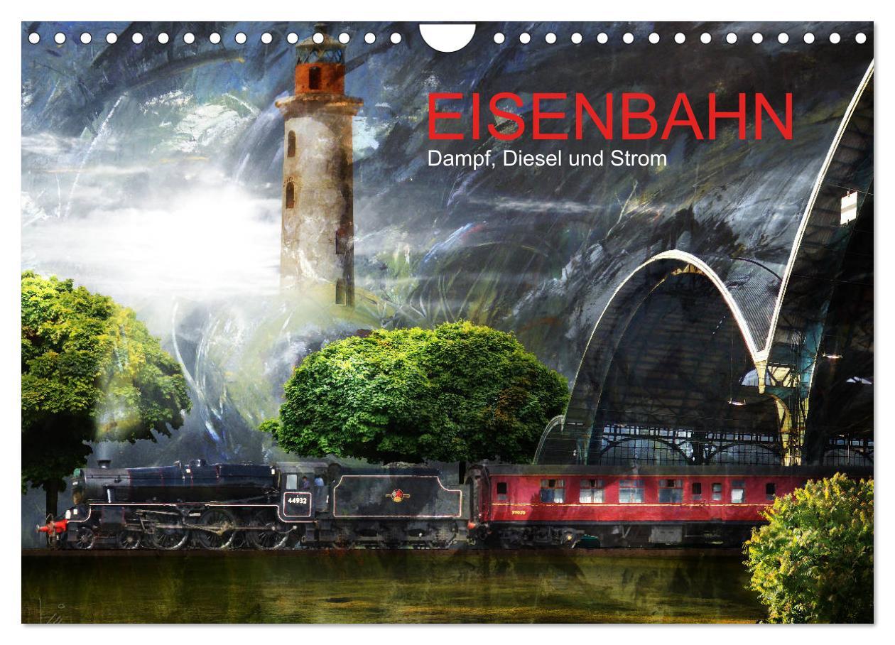 Cover: 9783435182855 | EISENBAHN - Dampf, Diesel und Strom (Wandkalender 2025 DIN A4...