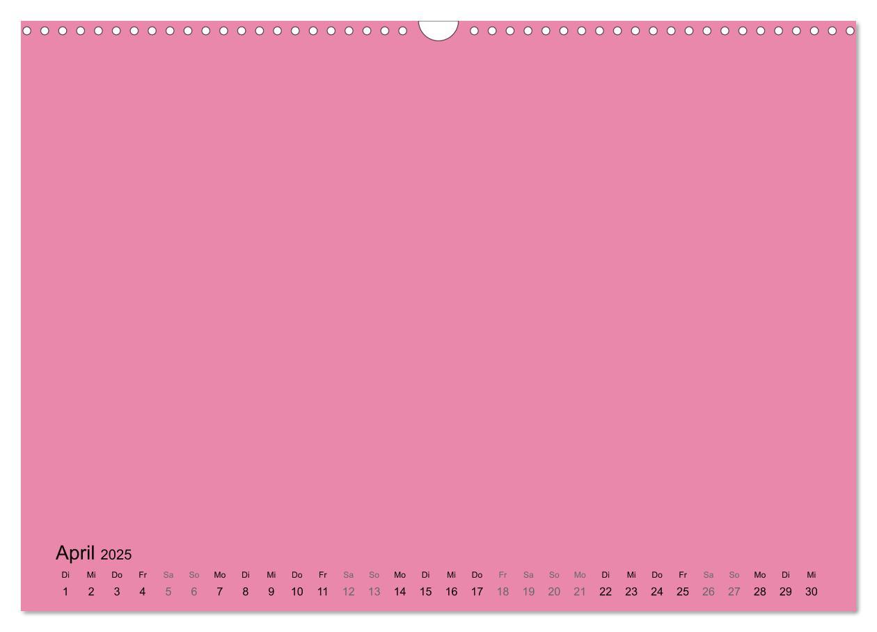 Bild: 9783435215812 | DIY Bastel-Kalender -Warme Pastell Farben- Zum Selbstgestalten...