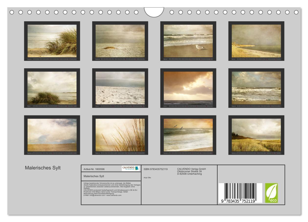 Bild: 9783435752119 | Malerisches Sylt (Wandkalender 2025 DIN A4 quer), CALVENDO...