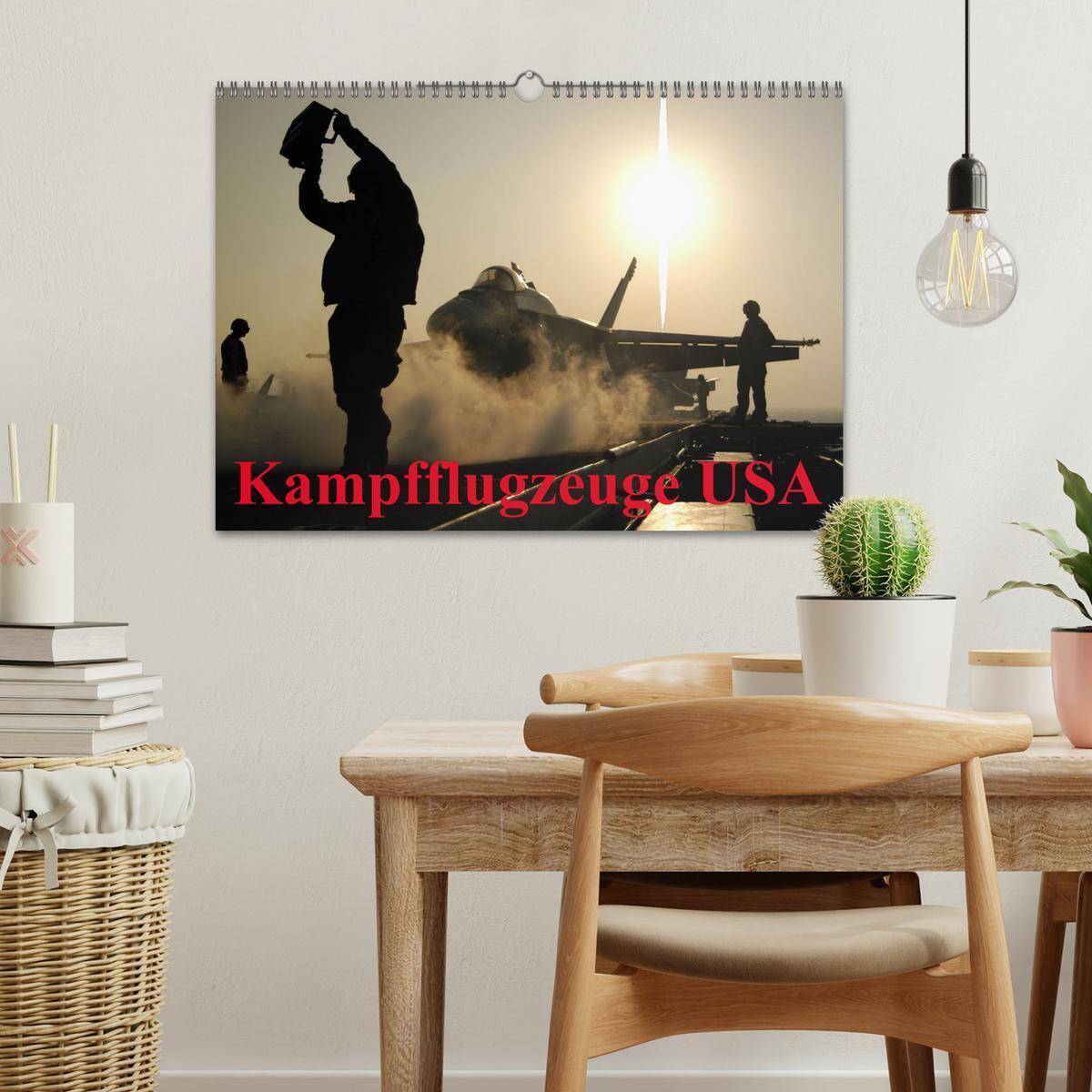 Bild: 9783435740871 | Kampfflugzeuge USA (Wandkalender 2025 DIN A3 quer), CALVENDO...