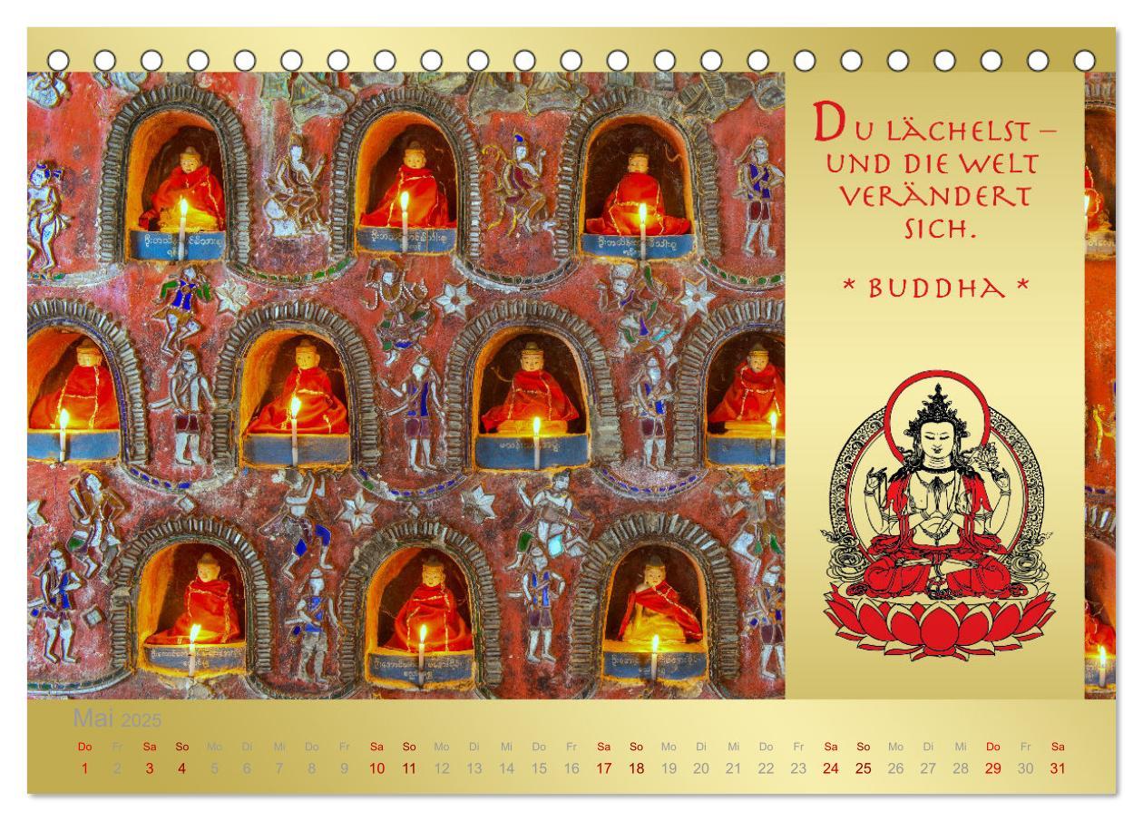 Bild: 9783435085194 | BUDDHA IM GLÜCK - Buddhistische Weisheiten (Tischkalender 2025 DIN...