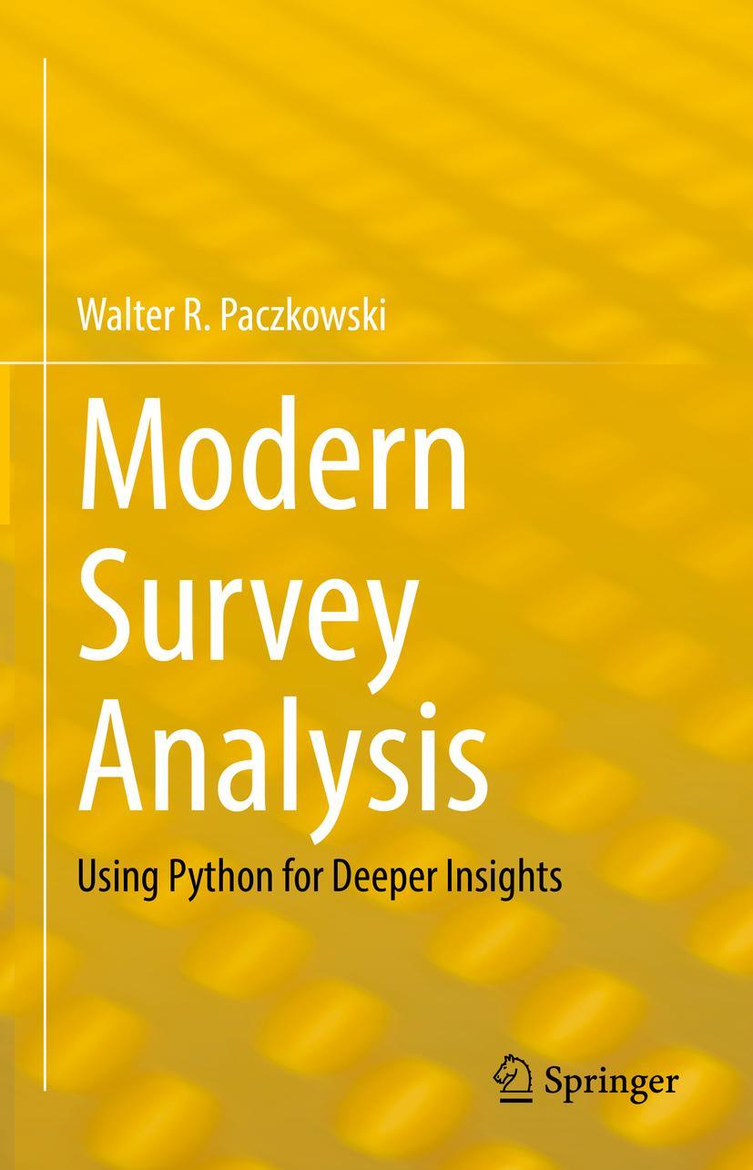 Cover: 9783030762667 | Modern Survey Analysis | Using Python for Deeper Insights | Paczkowski