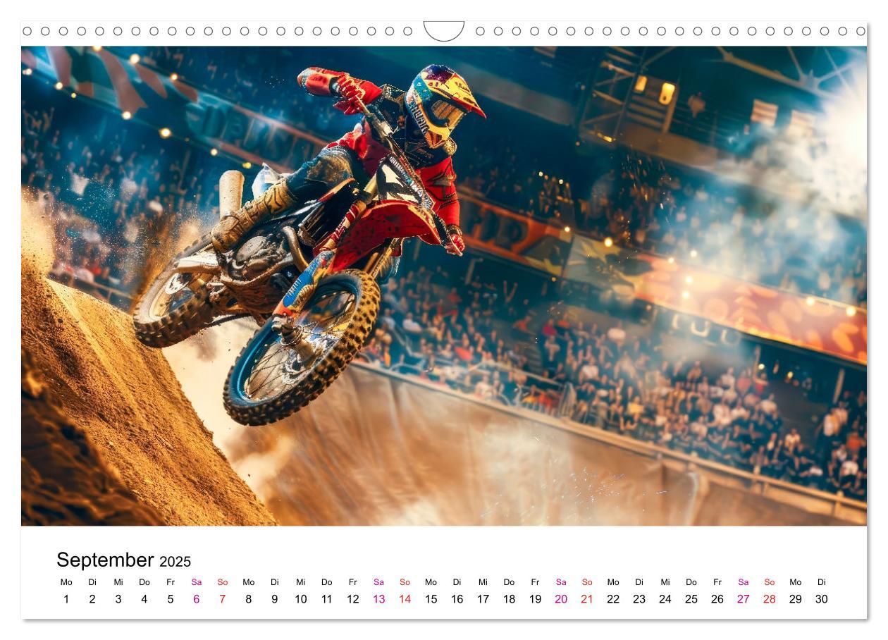 Bild: 9783457148013 | Motocross Erlebnisse (Wandkalender 2025 DIN A3 quer), CALVENDO...