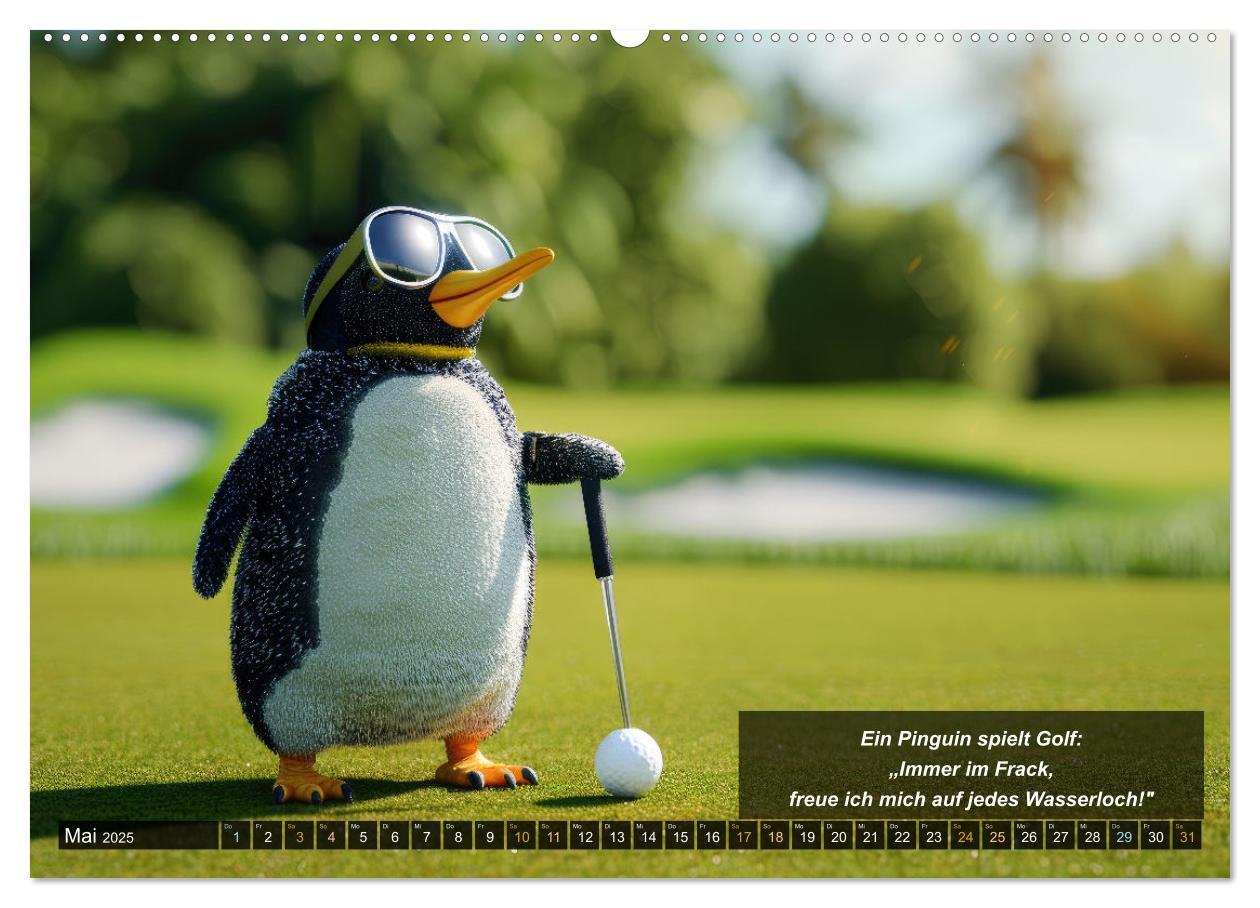 Bild: 9783457155523 | Der tierisch lustige Golfkalender (Wandkalender 2025 DIN A2 quer),...