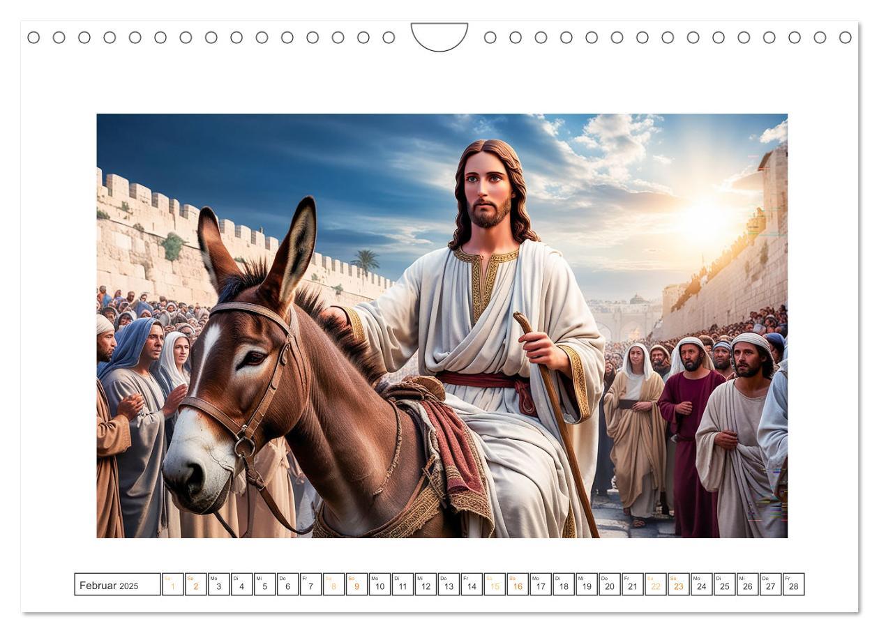 Bild: 9783457214381 | Durch das Jahr mit Jesus (Wandkalender 2025 DIN A4 quer), CALVENDO...