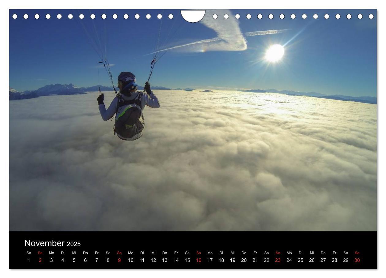 Bild: 9783435631315 | Paragliding - zwischen Himmel und Erde (Wandkalender 2025 DIN A4...