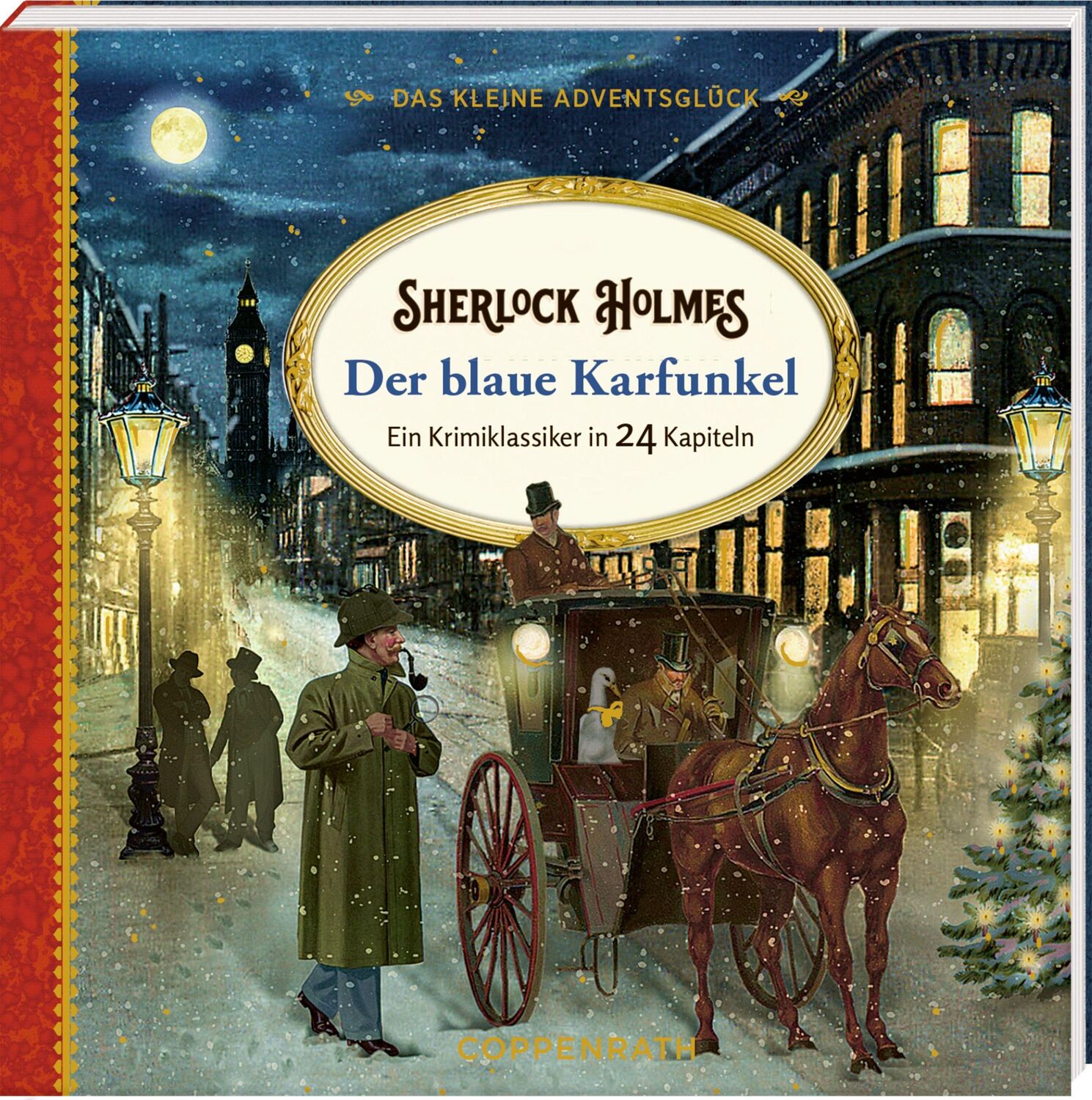 Cover: 9783649647720 | Adventskalenderbuch zum Aufschneiden - Sherlock Holmes - Der blaue...