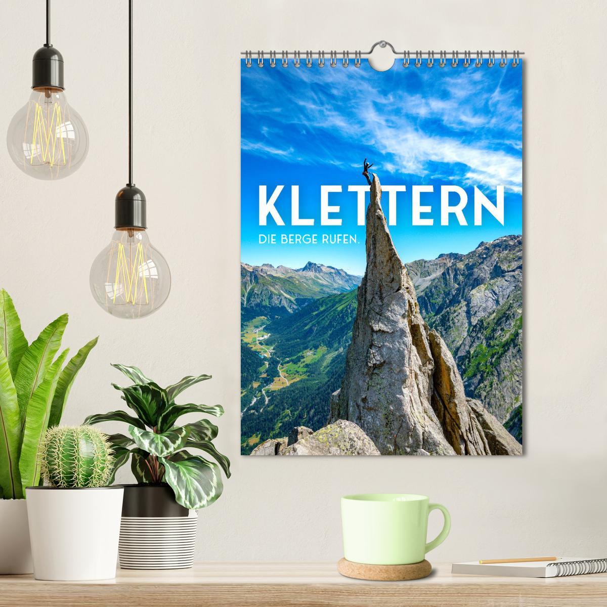 Bild: 9783435894529 | Klettern - Die Berge rufen. (Wandkalender 2025 DIN A4 hoch),...