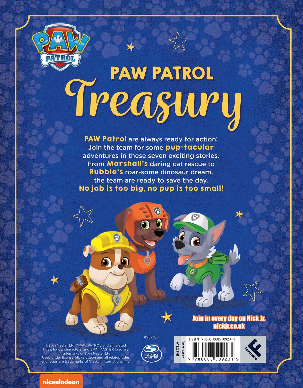 Rückseite: 9780008509231 | PAW Patrol Treasury | Story Collection to Share and Enjoy | Paw Patrol