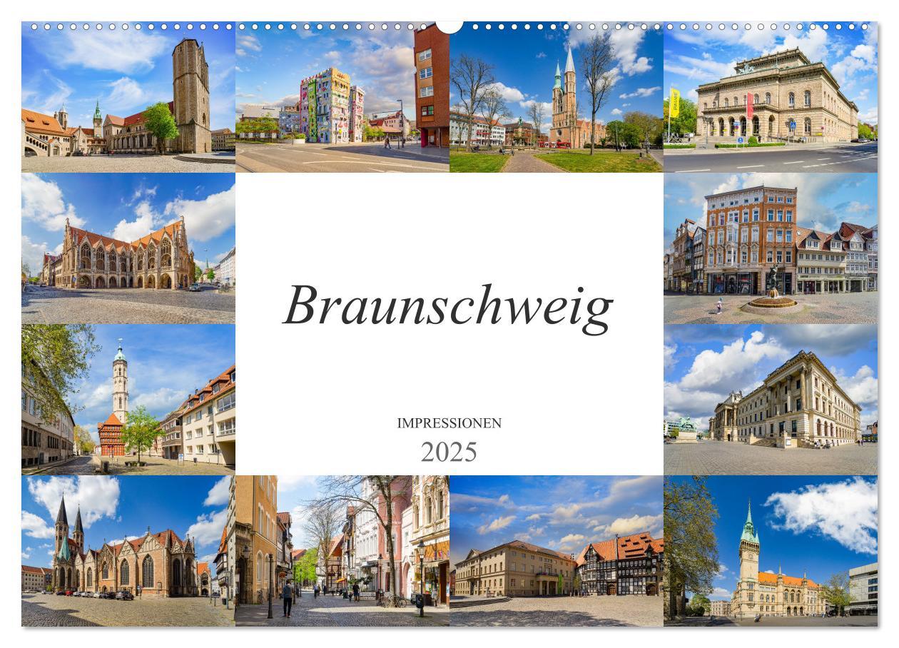 Cover: 9783435132102 | Braunschweig Impressionen (Wandkalender 2025 DIN A2 quer), CALVENDO...