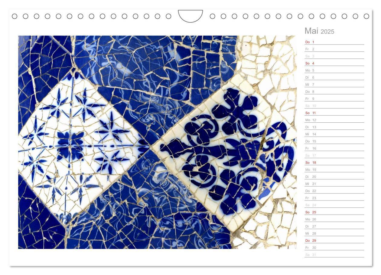 Bild: 9783435507290 | Kacheln und Mosaiken in Barcelona (Wandkalender 2025 DIN A4 quer),...