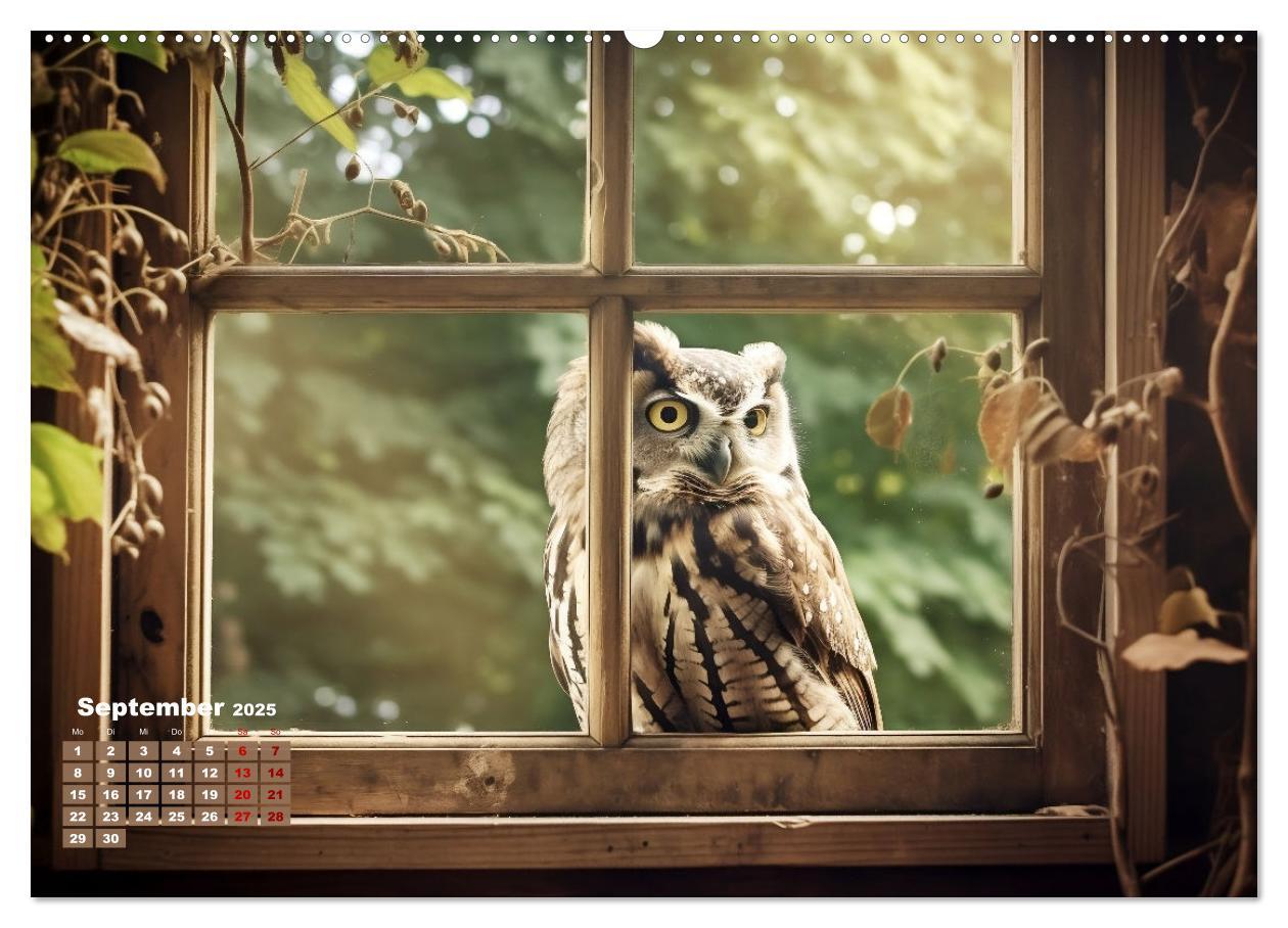 Bild: 9783383832451 | Aus dem Fenster geblickt (Wandkalender 2025 DIN A2 quer), CALVENDO...