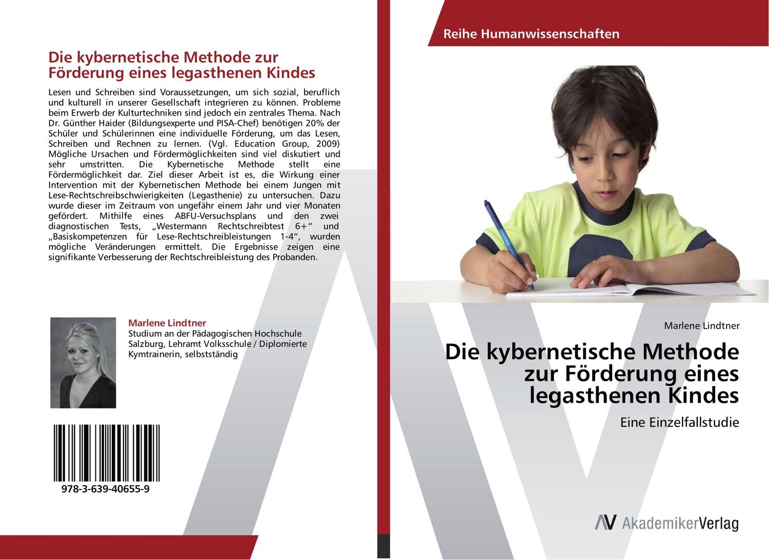 Cover: 9783639406559 | Die kybernetische Methode zur Förderung eines legasthenen Kindes