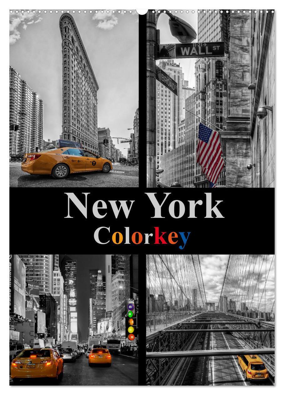 Cover: 9783457028582 | New York Colorkey (Wandkalender 2025 DIN A2 hoch), CALVENDO...