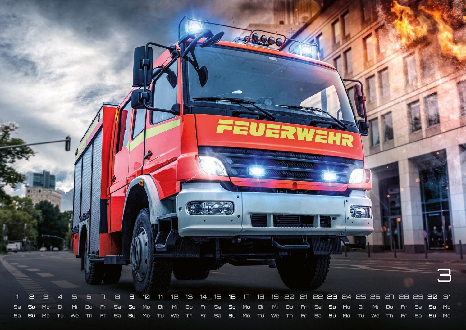 Bild: 9783986733988 | FIREFIGHTER - Retter in der Not - Feuerwehr - 2025 - Kalender DIN A2