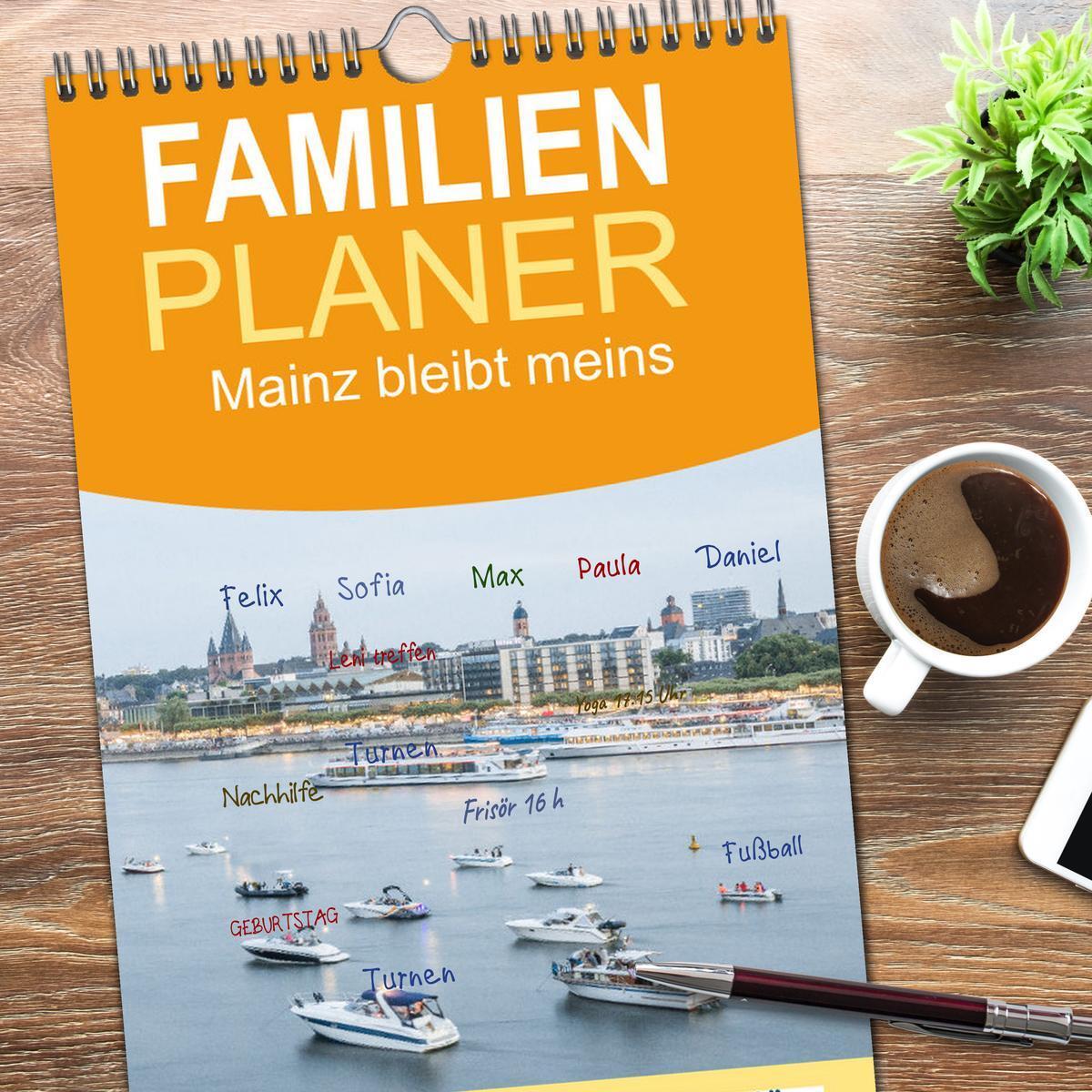 Bild: 9783457102817 | Familienplaner 2025 - Mainz bleibt meins mit 5 Spalten...