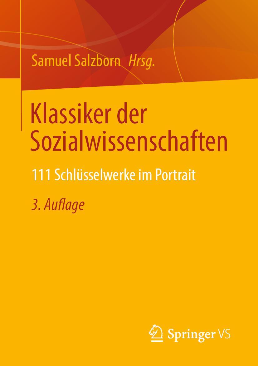 Cover: 9783658316440 | Klassiker der Sozialwissenschaften | 111 Schlüsselwerke im Portrait