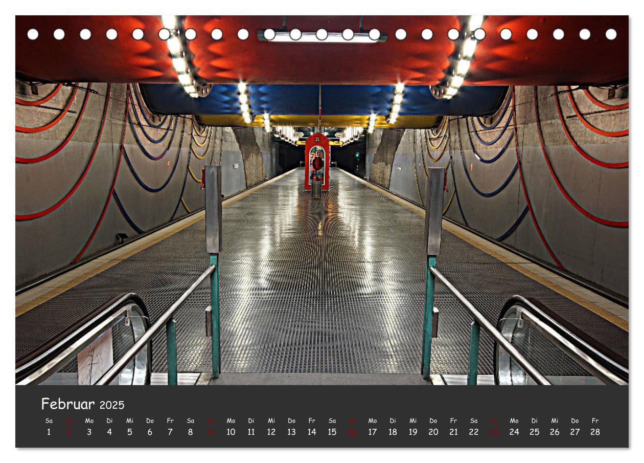 Bild: 9783435316694 | U-Bahn-Stationen des Westens (Tischkalender 2025 DIN A5 quer),...