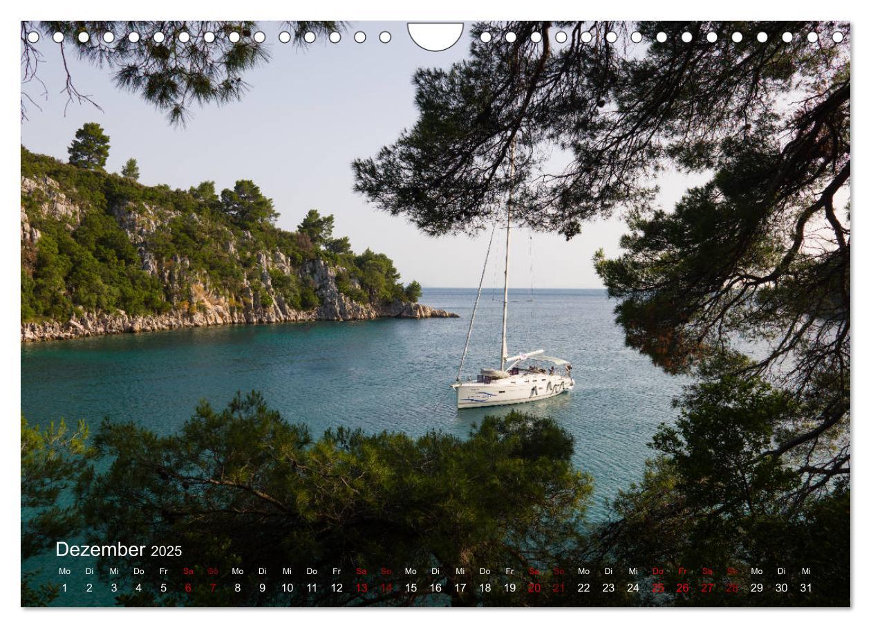 Bild: 9783435149551 | Segeln in Kroatien (Wandkalender 2025 DIN A4 quer), CALVENDO...