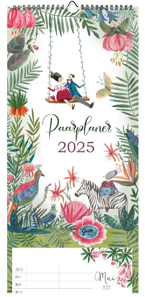 Cover: 9783949568855 | Paarplaner 2025, Tropical Paradise | Silke Leffler | Kalender | 2025