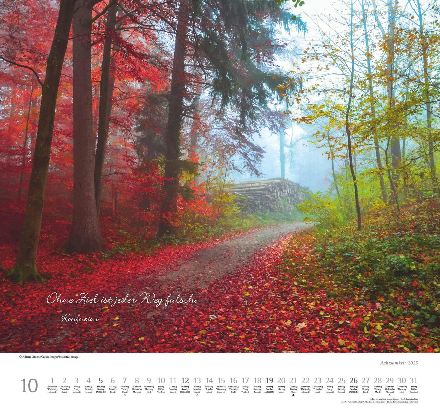 Bild: 4250809653495 | Achtsamkeit 2025 - DUMONT Wandkalender - mit den wichtigsten...