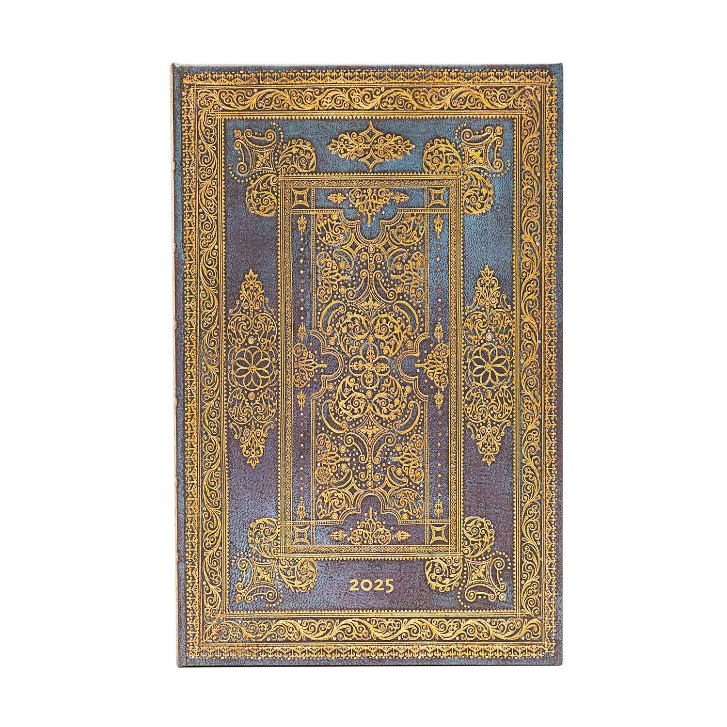 Cover: 9781408756706 | 12-Monatskalender 2025 Blue Luxe, Maxi, Vertikal | Paperblanks | Buch