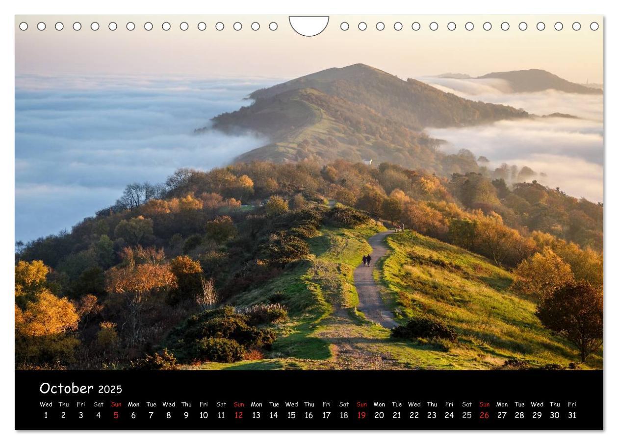 Bild: 9781325953448 | The Malvern Hills (Wall Calendar 2025 DIN A4 landscape), CALVENDO...