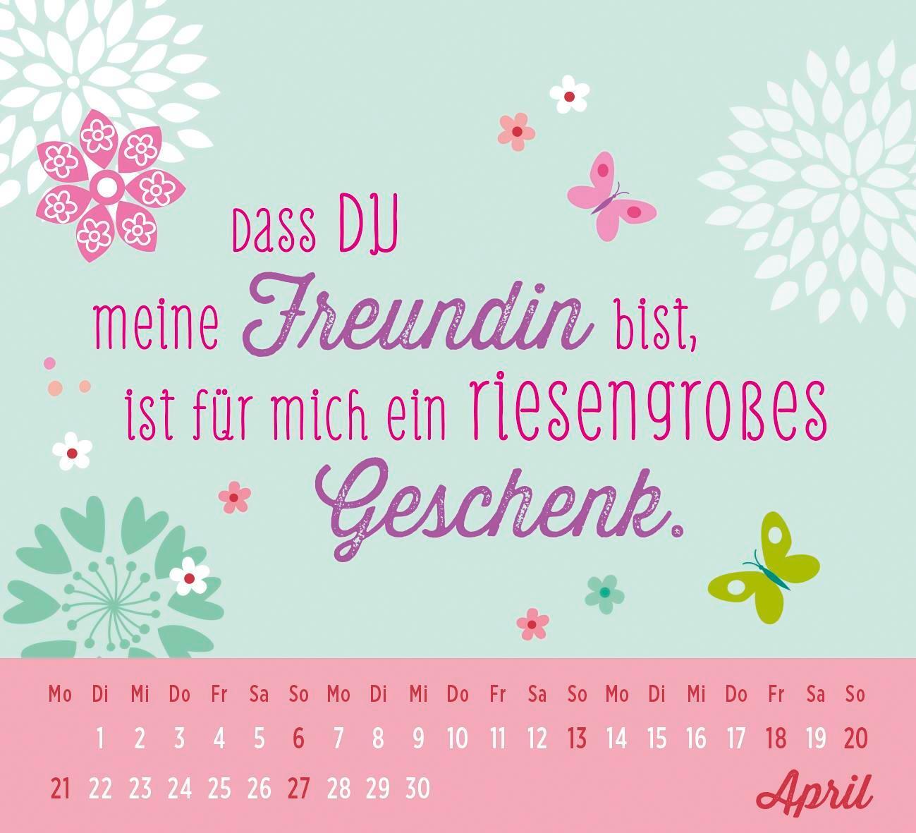 Bild: 4036442012222 | Mini-Kalender 2025: Für eine tolle Freundin wie dich | Groh Verlag