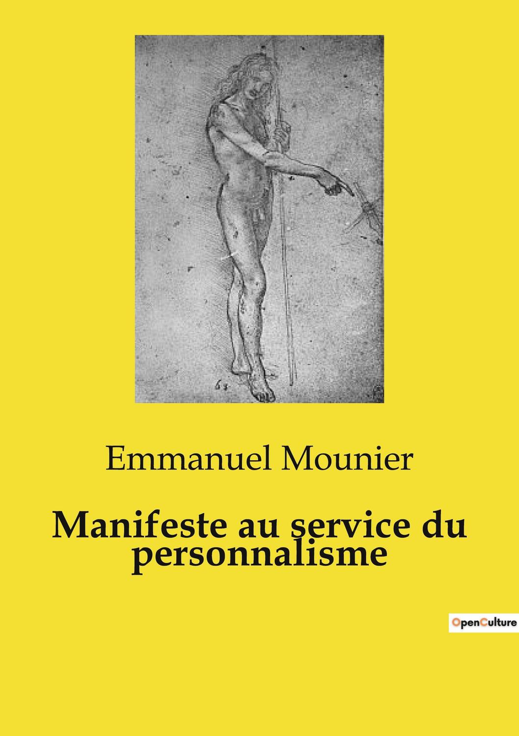 Cover: 9791041957835 | Manifeste au service du personnalisme | Emmanuel Mounier | Taschenbuch