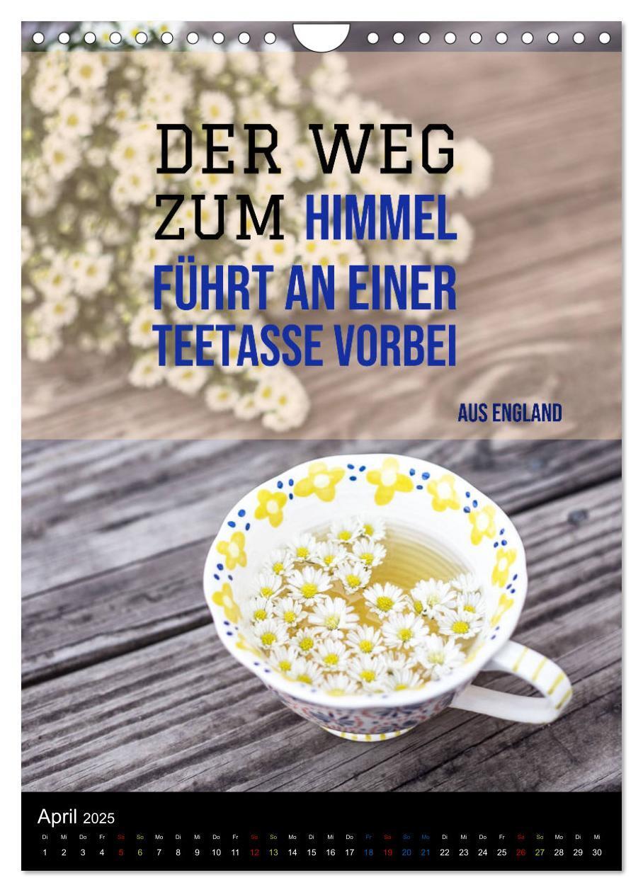 Bild: 9783435942664 | TEE Weisheiten und Zitate (Wandkalender 2025 DIN A4 hoch), CALVENDO...