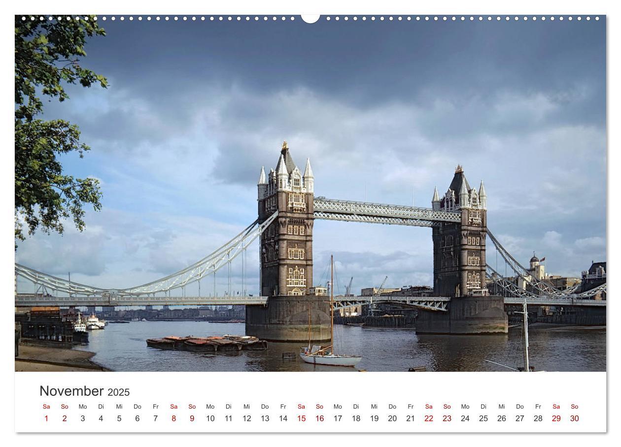 Bild: 9783435293605 | London - Vintage Views (hochwertiger Premium Wandkalender 2025 DIN...