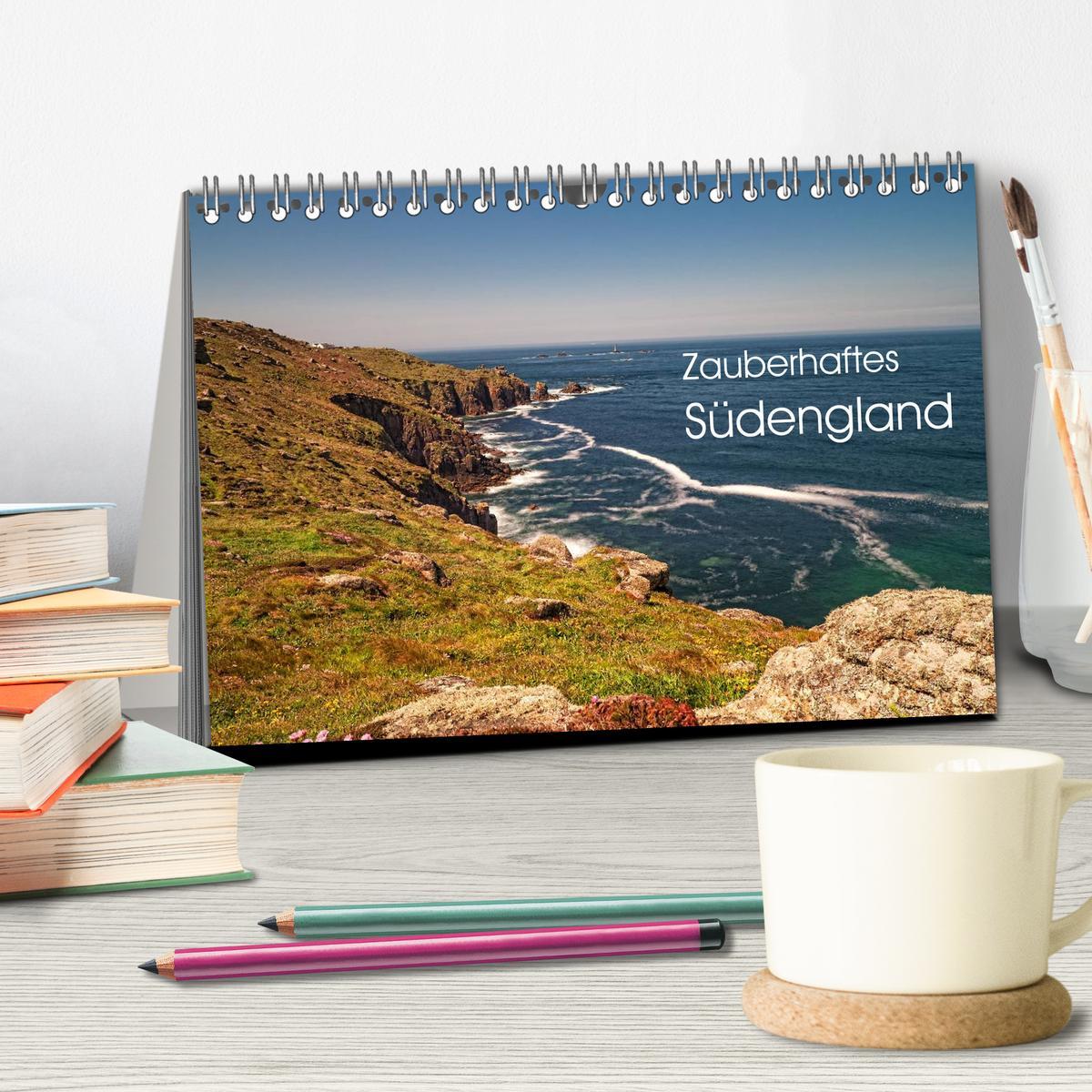 Bild: 9783435607631 | Zauberhaftes Südengland (Tischkalender 2025 DIN A5 quer), CALVENDO...