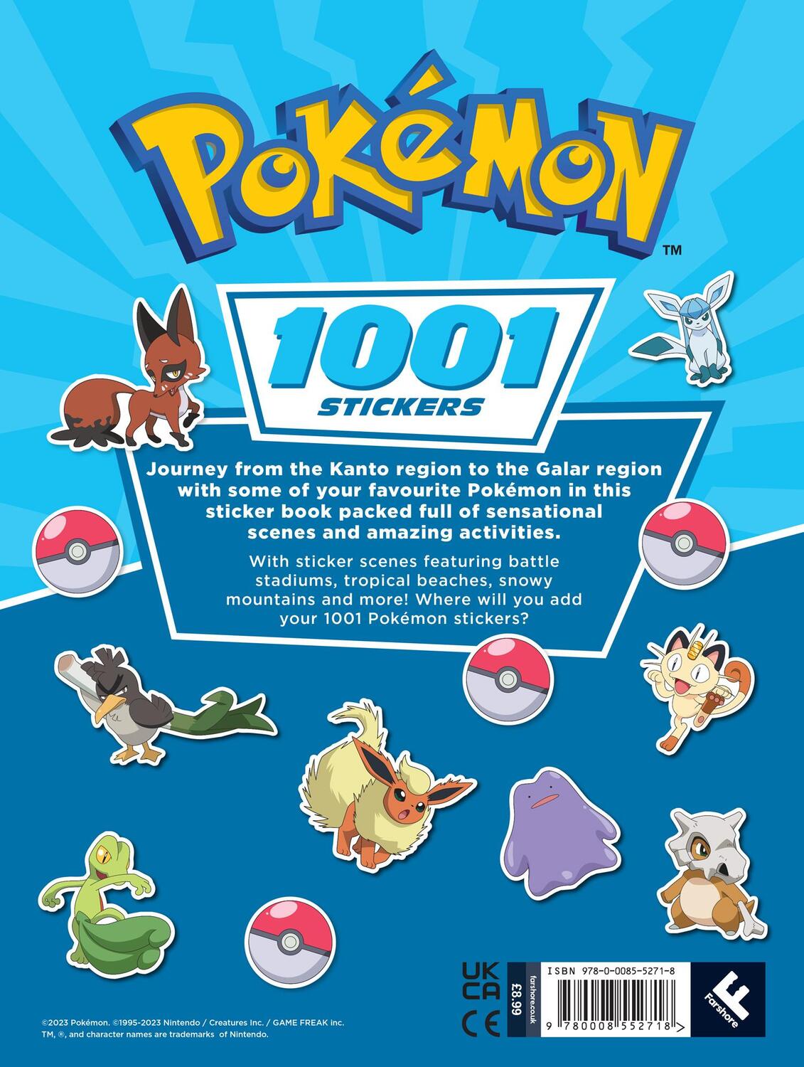 Rückseite: 9780008552718 | Pokemon: 1001 Stickers | Pokemon | Taschenbuch | Englisch | 2023