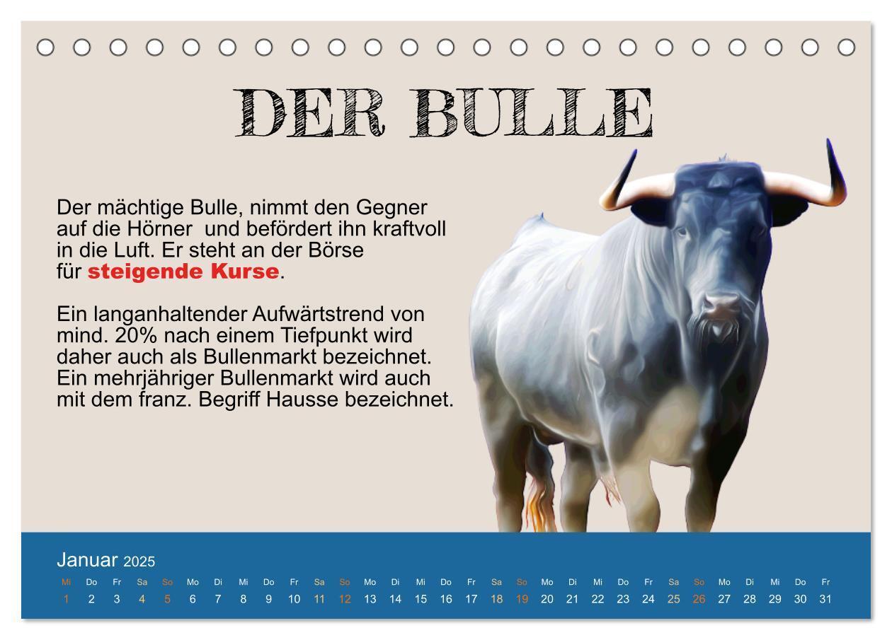 Bild: 9783383942501 | Tiere in der Finanzwelt 2025 (Tischkalender 2025 DIN A5 quer),...