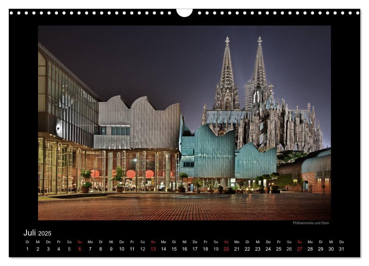 Bild: 9783435782031 | Köln ¿ Nachts 2025 (Wandkalender 2025 DIN A3 quer), CALVENDO...