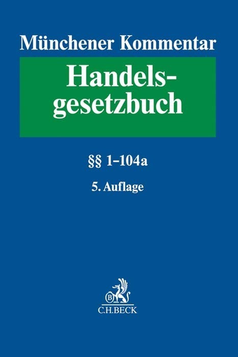 Cover: 9783406758416 | Münchener Kommentar zum Handelsgesetzbuch Band 1: Erstes Buch....