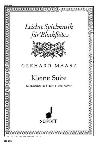 Cover: 9790001052924 | Kleine Suite | Gerhard Maasz | Buch | Schott Music | EAN 9790001052924