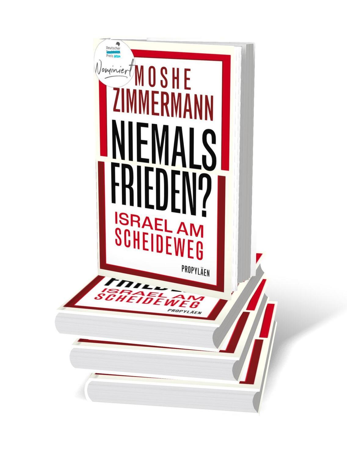 Bild: 9783549100837 | Niemals Frieden? | Moshe Zimmermann | Buch | 192 S. | Deutsch | 2024