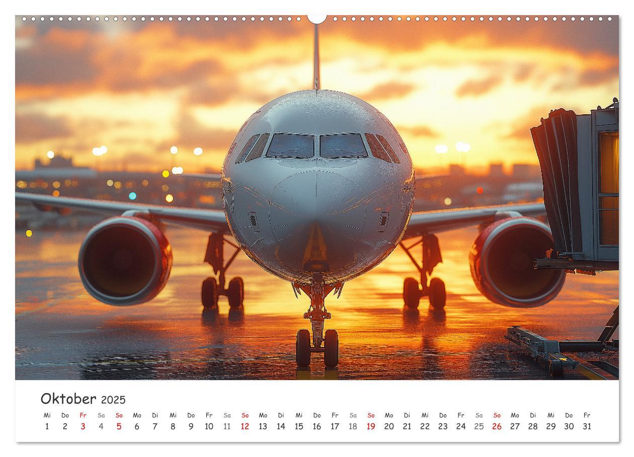 Bild: 9783457214084 | Flugzeugkalender - Die schönsten Passagiermaschinen (hochwertiger...