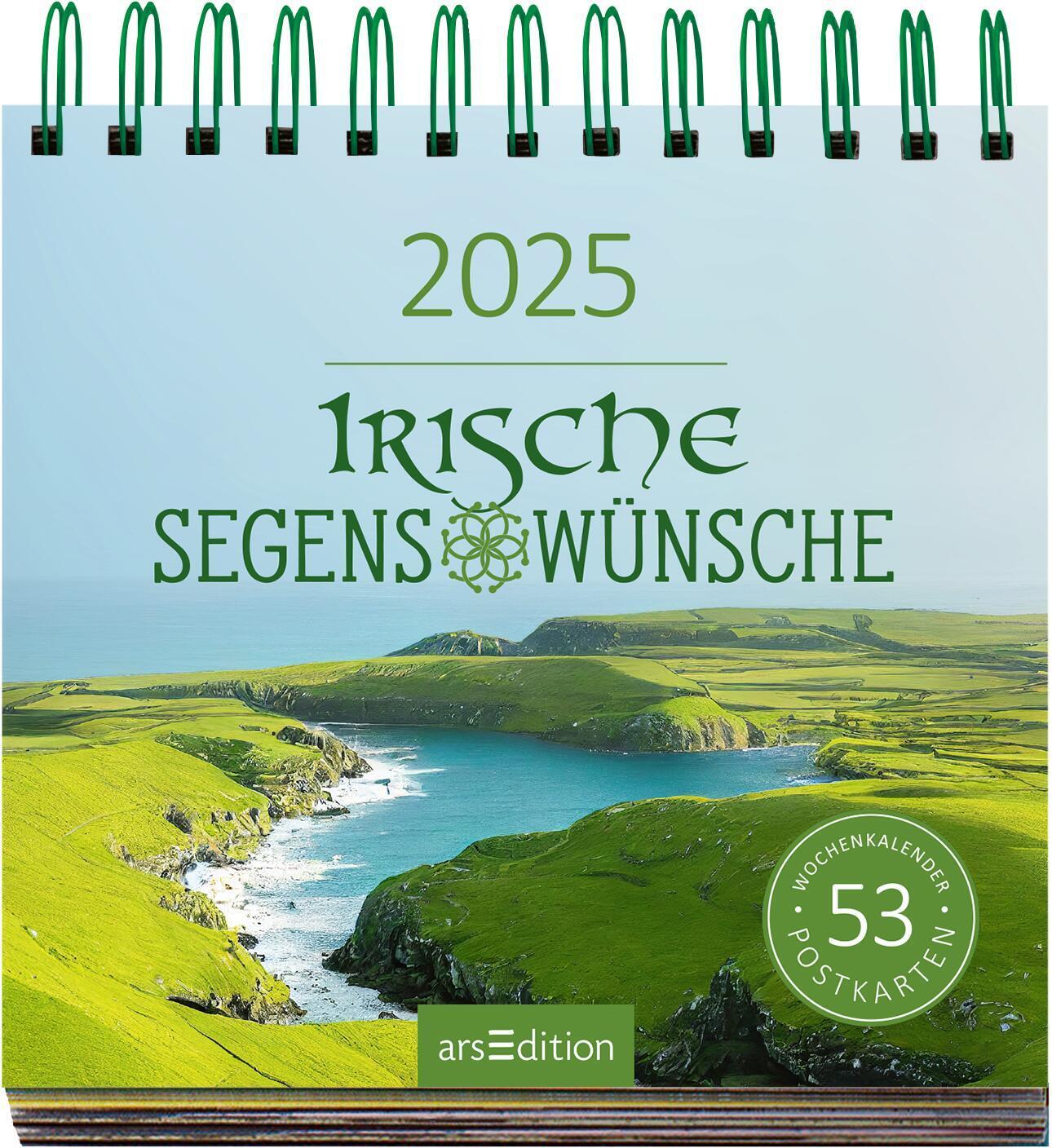 Bild: 4014489132806 | Postkartenkalender Irische Segenswünsche 2025 | Kalender | 108 S.