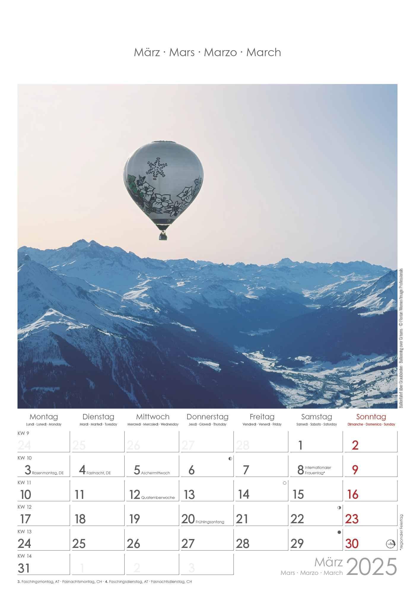 Bild: 4251732343217 | Schweiz 2025 - Bild-Kalender 23,7x34 cm - Switzerland -...