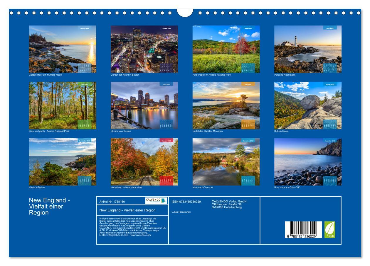 Bild: 9783435336029 | New England - Vielfalt einer Region (Wandkalender 2025 DIN A3...