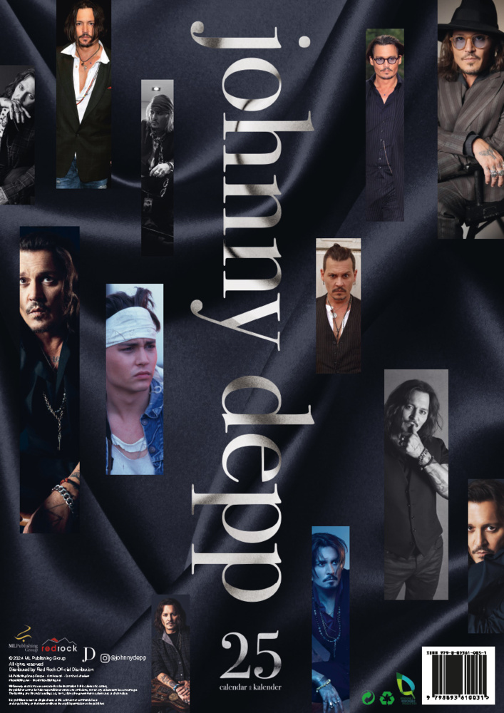 Bild: 9798893610031 | Johnny Depp 2025 Offizieller Kalender | Kalender | 14 S. | Deutsch