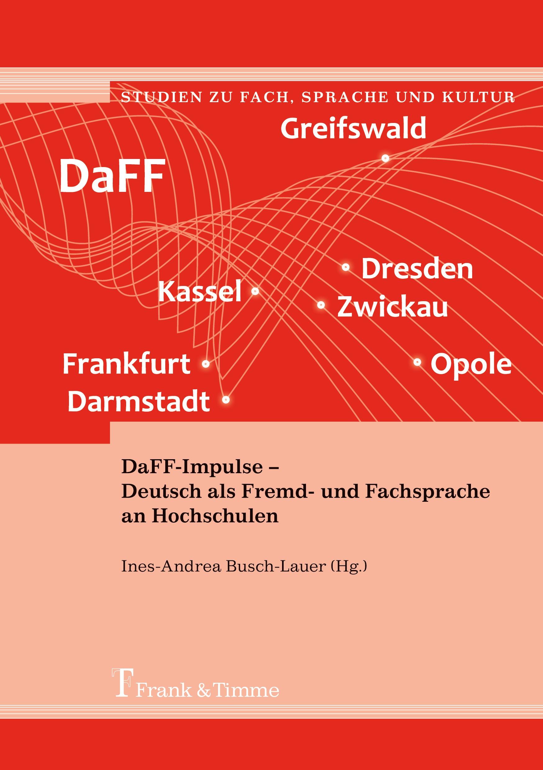 Cover: 9783732905454 | DaFF-Impulse - Deutsch als Fremd- und Fachsprache an Hochschulen