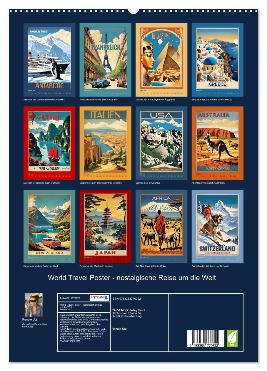 Bild: 9783383770722 | World Travel Poster - nostalgische Reise um die Welt (hochwertiger...