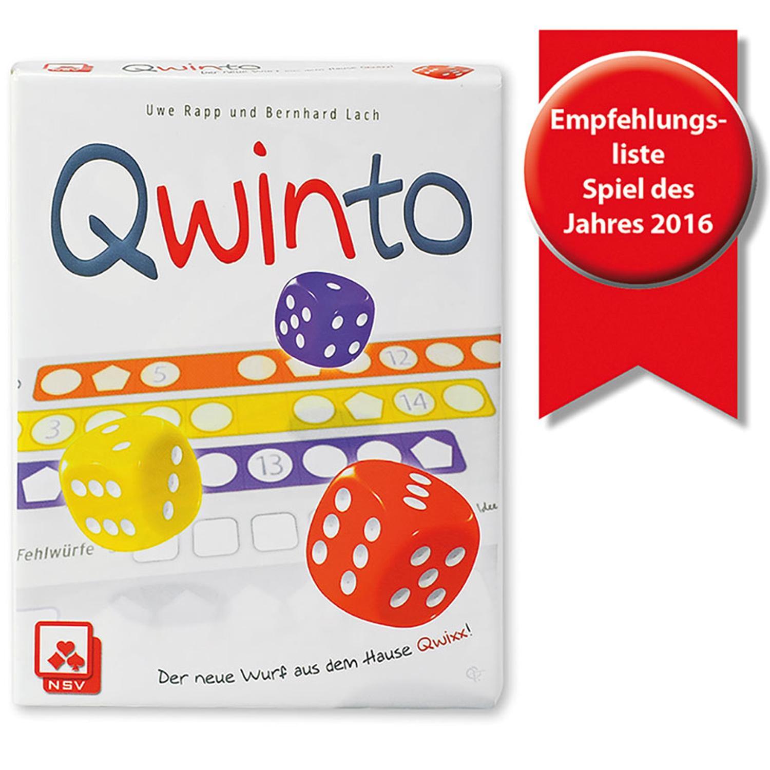 Cover: 4012426880414 | Qwinto | Nürnberger Spielkarten Verlag | Spiel | Brettspiel | 4036