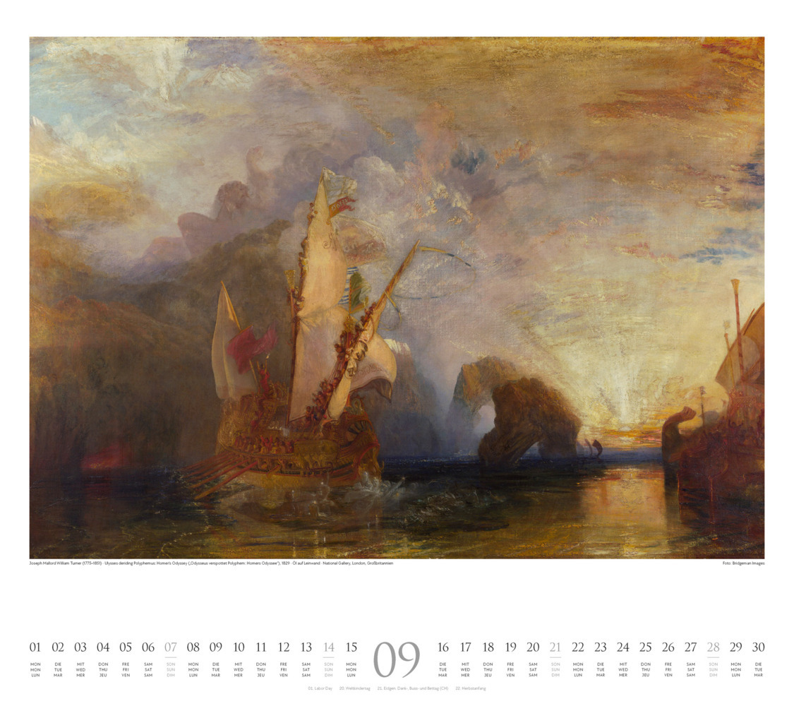 Bild: 9783838425658 | William Turner Kalender 2025 | William Turner (u. a.) | Kalender